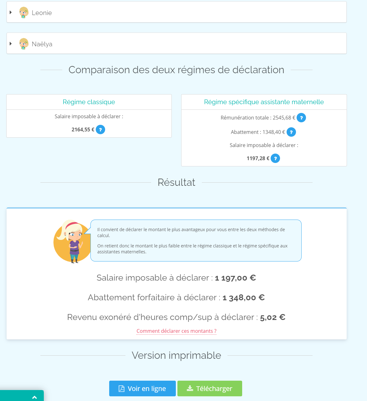 Feuille De Calcul Impot Assmat 2021  IMPÔTS 2017 TABLEAUX DE